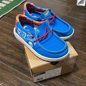 Hey Dude Kids Hot Wheels shoes size J1
